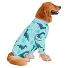 Pijama para cães HDE Macacão de uma peça para cães e dinossauros - XL