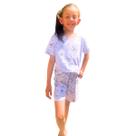 Pijama para colorir pintar desenho menina curto verão