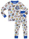 Pijama Paw Patrol Boys azul tamanho 7 manga comprida e calça