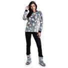 Pijama Pelúcia Astronauta Com Modal Peluciado - Preto - G