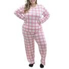 Pijama Plus Size Feminino Meia Malha de inverno Victory