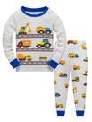 Pijama Popshion Boys Truck 100% algodão de 2 a 10 anos