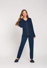 Pijama recco longo aberto de viscose stretch jacquard - 15232