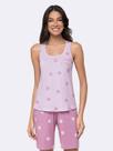 Pijama Regata com Bermuda Corações ao Sol