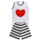 Pijama Regata com Coração e Short - Big Bless Pijama Regata com Coração e Short - Big Bless