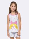 Pijama Regata Infantil Bia Faces Rosa