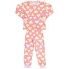 Pijama Rosa Corações