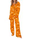 Pijama SHESHOW de cetim de cetim de manga comprida, 2 peças, GG