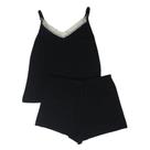 Pijama Short Doll Feminino Viscolycra Alça Fina com Renda Basic+