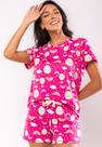 Pijama Short e Blusa M/C Malha Pink Salvatore