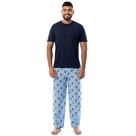 Pijama Sleep Set IZOD, camisa e calça masculinas de manga curta