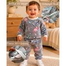 Pijama Soft Bebê Menino Menina Roupa de Frio Conjunto de Inverno Infantil Fleece Plush