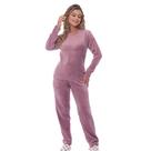 Pijama Soft Feminino Inverno Longo Adulto Fleece Básico