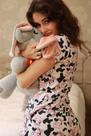 Pijama Suede Curto Camisaria Baby Doll Americano Blogueirinha Botão Feminino Adulto Amamentação