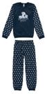 Pijama Super Filha - Azul Marinho - Malwee