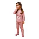 Pijama Térmico Rosê Cogumelo Infantil - Dedeka Tamanho:1T