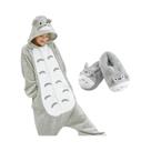 Pijama Unissex Totoro, Fantasia Divertida De Animal Em Estilo Cartoon, Macacão De Inverno Para