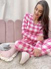 Pijama xadrez rosa