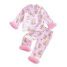 Pijamas Afunbaby Toddler Girl, cetim, mangas compridas, 2 peças, rosa 6-7 anos