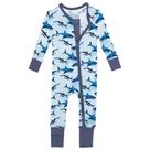 Pijamas Conversíveis Posh Peanut Sharks - Bebês 9-12 Meses