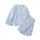 Pijamas De Flanela Quentes De Inverno Kawaii Cinnamoroll Kuromi My Melody Pullover De Veludo Coral