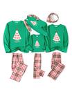 Pijamas de Natal PATPAT Family Matching Sets verdes de 6 a 9 meses