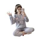 Pijamas Femininos De Flanela Grossa E Quente Em Veludo Coral Com Estampa De Desenho Animado Para Pijamas Femininos De Flanela Grossa E Quente Em Veludo Coral Com Estampa De Desenho Animado Para