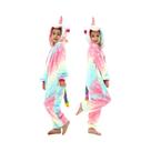 Pijamas Flanela Infantil Kigurumi Pikachu e Unicórnio - Macacão para Bebês e Crianças