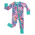Pijamas Little Sleepies Toddler com zíper bidirecional em bambu 12-18M