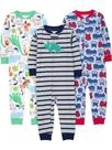 Pijamas Simple Joys by Carter's Baby Boys, pacote com 3 unidades de algodão, 5T