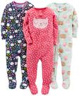 Pijamas Simple Joys da Carter's Toddler Girls 2T, pacote com 3