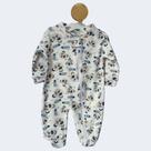Pijaminha Macacão Zíper Bebê Malha Algodão Panda Estampado Cor:PandaTamanho:P Pijaminha Macacão Zíper Bebê Malha Algodão Panda Estampado Cor:PandaTamanho:P
