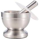 Pilão com Socador em Inox com Tampa 10Cm - Mimo Style