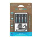 Pilas recargables AA USB Pale Blue 1.5 V 1700 mAh, paquete de 4