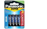 Pilha AA Panasonic Cartela Leve 8 Pague 6 Unidades Super Hyper Antivazamento