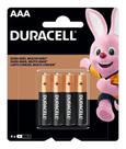 Pilha AAA Duracell 4 Unidades Original Com N/F