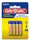 Pilha AAA Palito de Zinco c/ 4un - Rayovac Pilha AAA Palito de Zinco c/ 4un - Rayovac