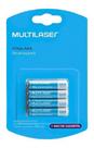 Pilha Aaa Recarregável Multilaser Palito Alta Capacidade Pilha Aaa Recarregável Multilaser Palito Alta Capacidade