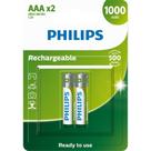 Pilha AAA recarregável Philips 1000mAh R03B2RTU10/59 - cartela com 2 unidades