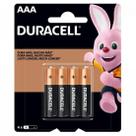 Pilha Alcalina 1,5v AAA MN2400 (C/4 Pilhas) Duracell Duracell
