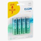 Pilha Alcalina AA 8 Unidades Elgin