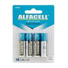Pilha Alcalina AA - c/ 4 Unidades - Alfacell - Pilha Alcalina AA - c/ 4 Unidades - Alfacell -