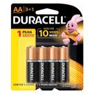 Pilha Alcalina AA com 4 - Duracell