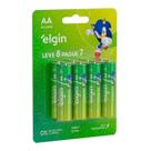 Pilha Alcalina Aa Elgin (cartela Com 08 Unidades) F108