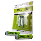 Pilha alcalina AAA 1.5v Flex FX-AAAK2