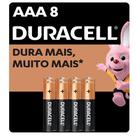 Pilha Alcalina Aaa Duracell 8 Unidades Pilha Alcalina Aaa Duracell 8 Unidades