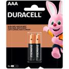 Pilha Alcalina AAA Duracell - com 2 unidades - MN2400B2