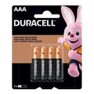 Pilha Alcalina AAA Palito Duracell com 4 Unidades