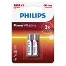 Pilha Alcalina AAA (palito) LR03P2B/97 PHILIPS
