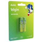 Pilha Alcalina Aaa Sonic Com 2 Pilhas Elgin